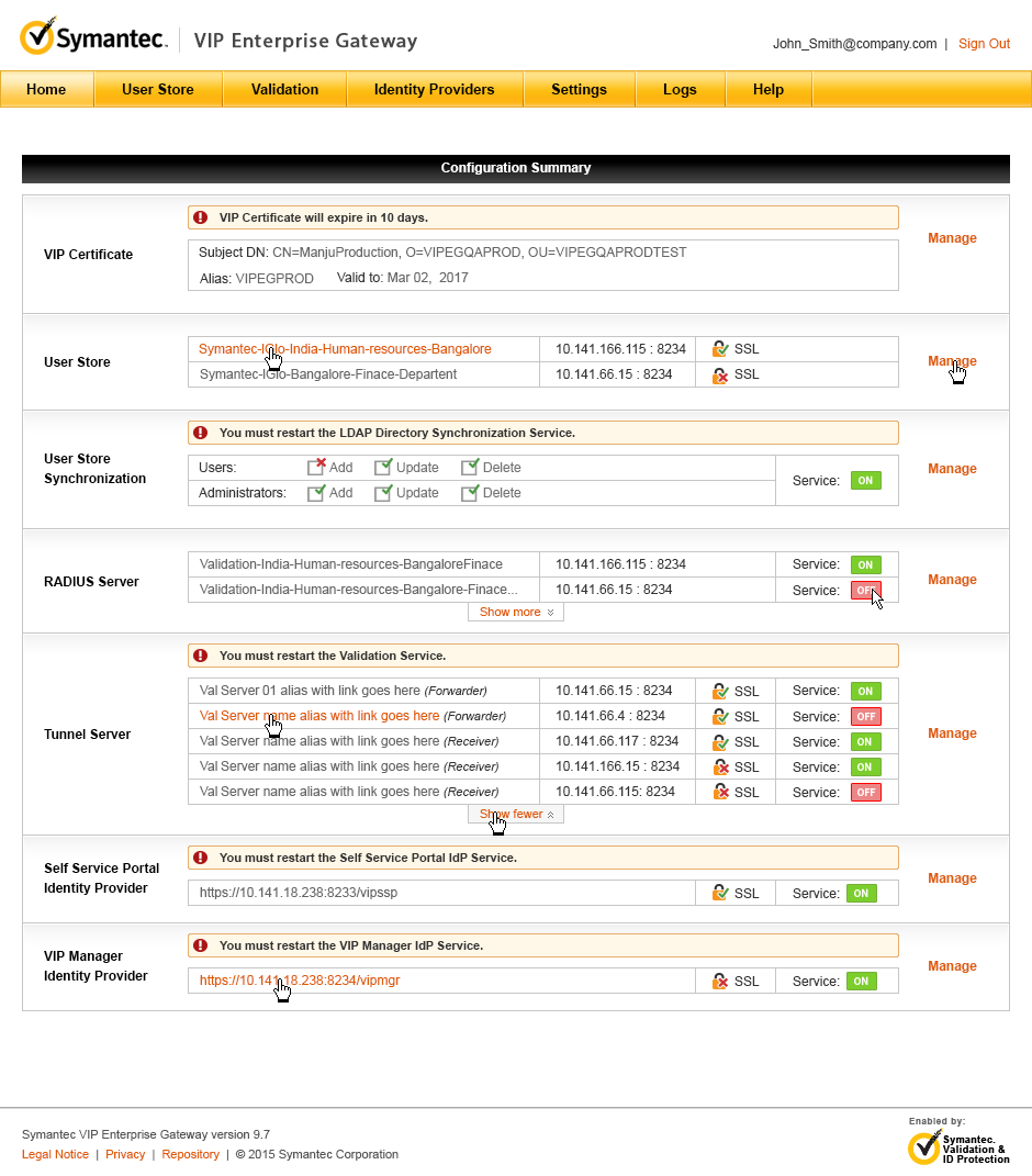 Symantec VIP Enterprise Gateway